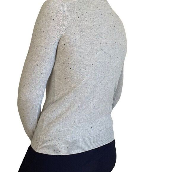 Faconnable Womens 100% Cashmere Light Blue Speckled Crewneck Italy Sweater Sz XS - Picture 5 of 7